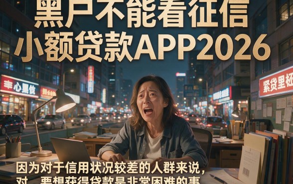 2026黑户不看征信小额贷款app大盘点,原来如此简单!