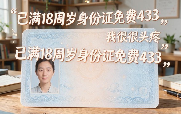 已满十八岁就能领!这5款身份证免费433软件别错过,2026年最新总结