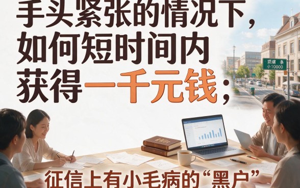 2026年最新黑户1000块钱小贷口子大公开！缺钱必看的借钱技巧，速速收藏！