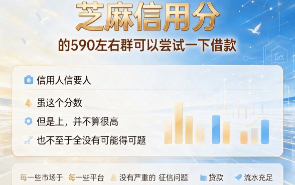 芝麻信用590分也能借！5个逾期可用的网贷口子速览