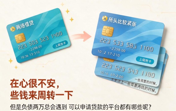 负债2万还能贷款的平台有哪些？2026年这5个黑户借款平台快速到账