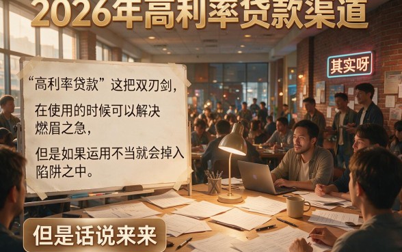 2026高利息的贷款口子大盘点！急用3000元这些高息借款渠道要留意