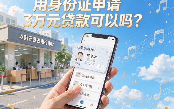 凭身份证快速贷款三万可行吗?2026无视征信精选5个借款口子