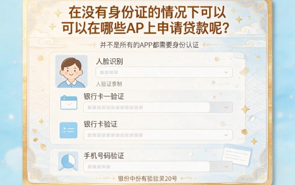 没有身份证也能借钱的App盘点！这5个2026年超好用网贷，对证件要求不高，借2000口碑在线
