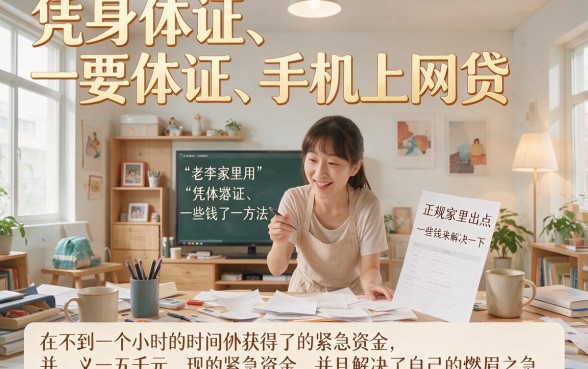 凭身体证+手机号就能网上贷款，这5个借钱APP下款超快