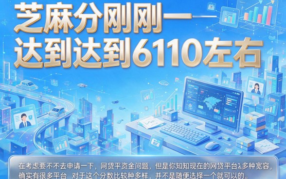 芝麻分610必看！2026年这5个网贷平台，借款10000元秒到账