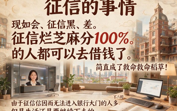 征信黑了烂了、芝麻分低也能百分百下款？2026必存这5个35000借款口子
