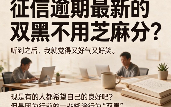 双黑不用芝麻分的口子来了！征信有逾期也能下款？最新实测效果大揭秘