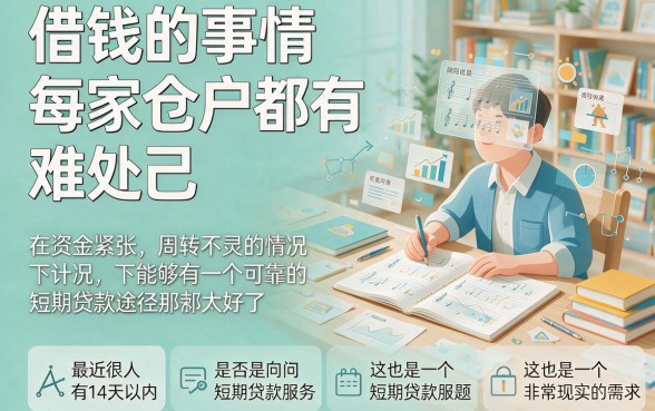 急需用钱？试试这5个可借14天、融合查芝麻分的短期借款平台