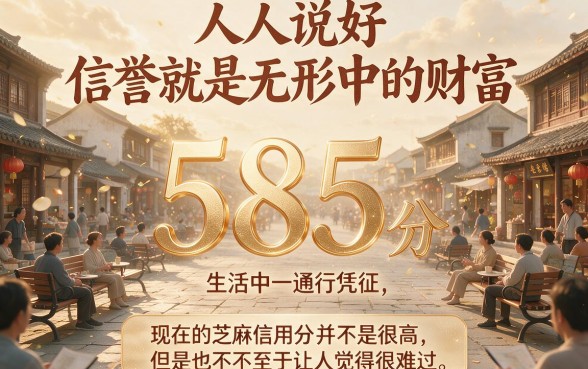 芝麻信用分585可以借款吗？2026低门槛正规借钱APP大盘点，这5个渠道余地大！