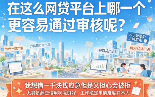 人人1000的小额网贷哪个好通过？这5个平台专解临时周转难题