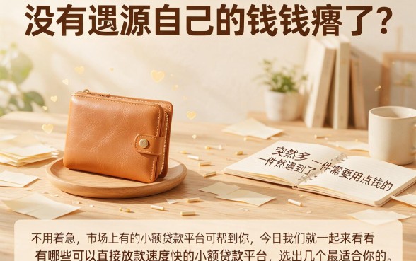 2026小额贷平台哪个直接下款快？秘诀公开，附5个下款要求不高的小额借款7000口子