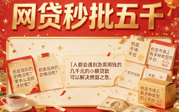 20265个资质要求不高的网贷平台，秒批5000轻松到账