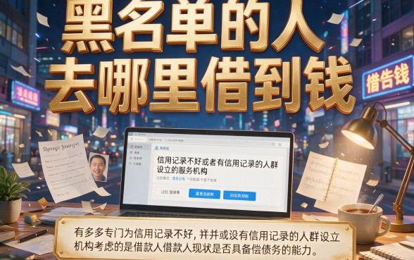 黑名单哪里可以借钱呢？实测5个适配好借的口子，黑名单借2000也能下