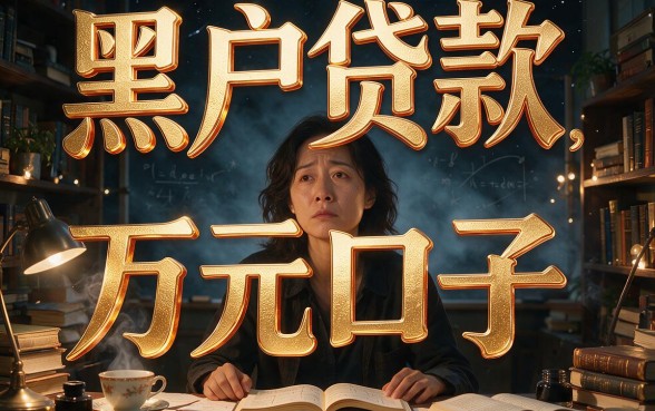 黑户贷款万元口子怎么贷？2026圈内口碑爆棚的实操指南来了！