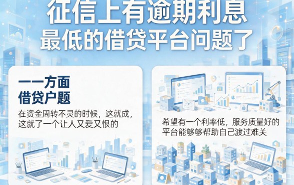 征信有逾期也能借！利息最少的借贷平台都在这里了