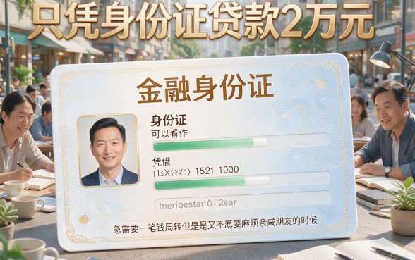 手把手教你用身份证借到20000，2026年这5个不查征信的借款软件别错过