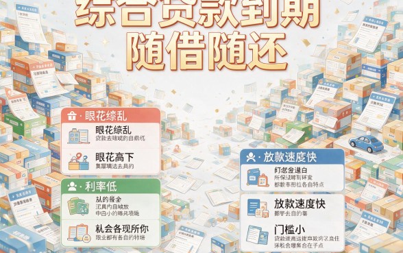 综合贷款到期随借随还这5个审核快的网贷口子速收藏