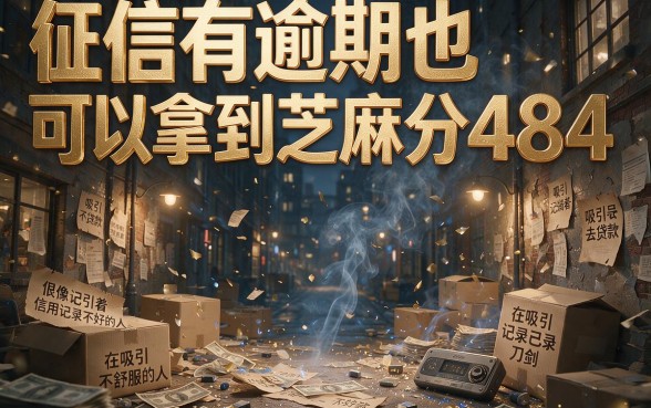 征信有逾期、芝麻分484也能秒批的口子，是真下款还是智商税？一文讲透！