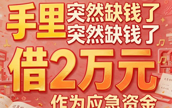急用两万在哪里可以借到？这5个真心值得选择的口子，要求不高也能轻松整合五万元