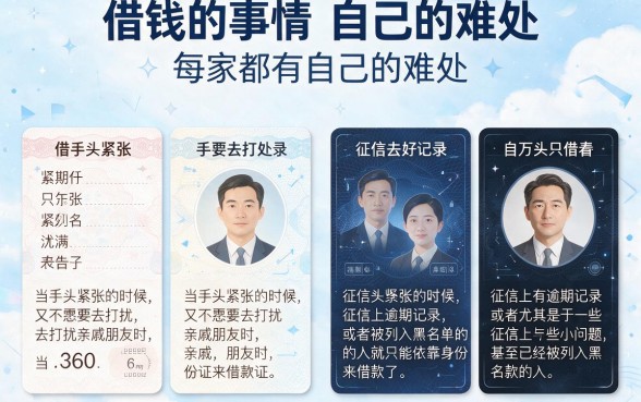征信有逾期黑户凭身份证借款，2026最新实测！这5个口子凭身份证就能借1500
