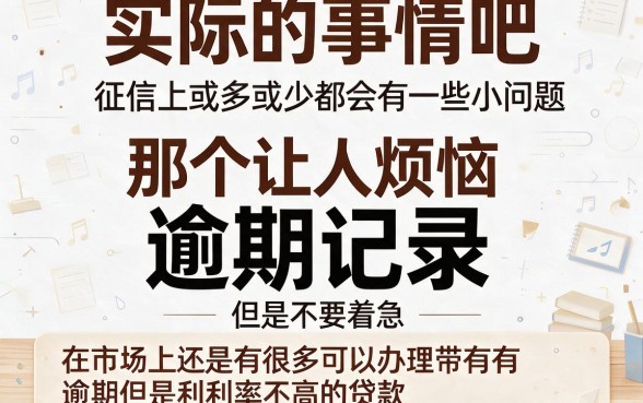 征信有逾期也能借!2026利息低审核快的贷款精选,这5个平台别错过