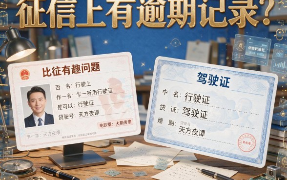 征信有逾期也能贷？凭行驶证驾驶证贷款真相深度拆解