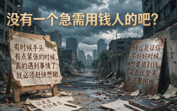 征信黑、征信烂、征信不好？急用钱拿身份证能去哪借？2026这5个正规借款软件不看信用必看技巧！