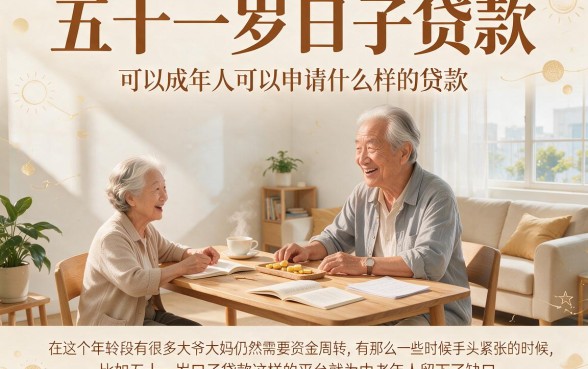 51岁必看！2026年什么口子贷款以下能下款？这5个精选渠道速收藏