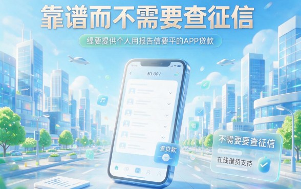 不看征信的靠谱借款APP有哪些？这5个真省心，速览！