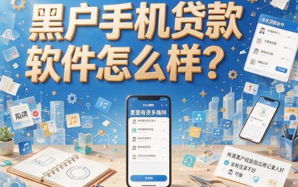 适合黑户哪些手机贷款软件好用又稳定？最新实测来了