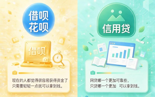 2026抢先看！信用贷和网贷哪个好？这5个不查芝麻分的借钱渠道速览