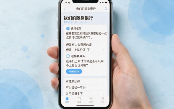 手机借钱不用身份证号码的平台在哪？2026年这5个对身份证要求不高的500元口子亲测靠谱