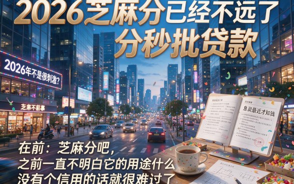 2026芝麻分秒批贷款必看！5个高分秒到账口子紧急曝光