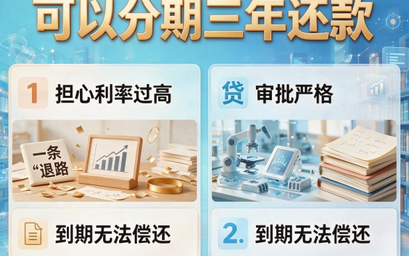 急用钱别慌！这5个可以分三年还款的贷款口子，2026年推荐借款1000元慢慢还