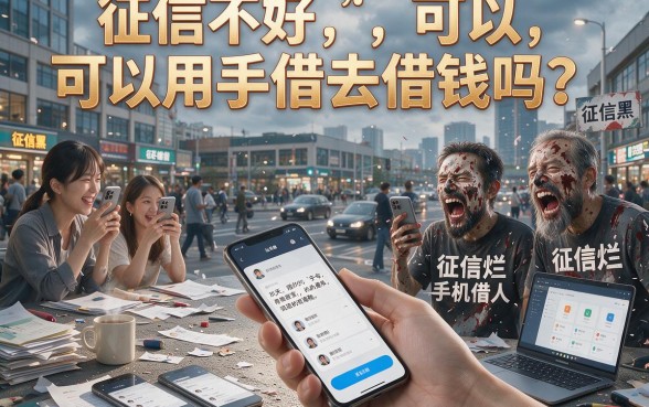 征信黑了、不好、烂了？用手机就能借钱的方法速看速存