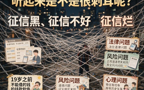 19岁以下能用的借钱软件火速围观！征信黑、征信不好、征信烂也能轻松过审？