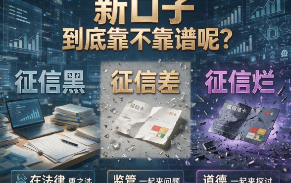 征信黑、征信不好、征信烂必看！最近新口子真的划算吗？重磅盘点来了