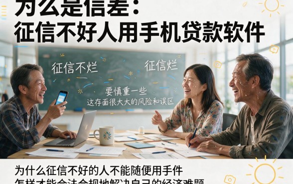 征信黑、征信不好、征信烂也能借？实测这些手机贷款软件到底好不好用！