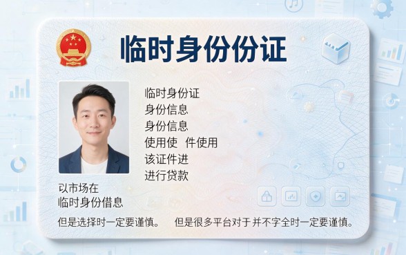 临时身份证也能借!2026这5个网贷平台人人1000起,最高6000放款超顺畅