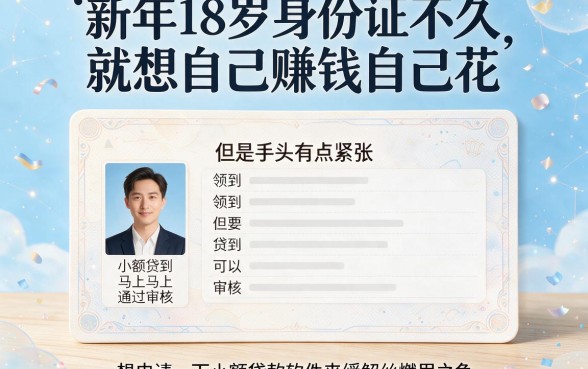 18岁必下500的小额贷款软件推荐，这5个秒过平台2026年借钱最快到账