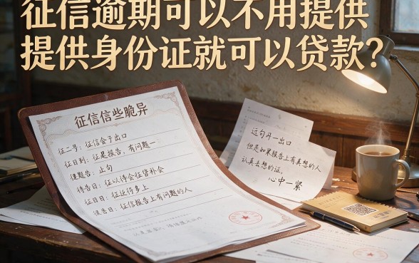 征信有逾期也能贷?无需身份证的网贷陷阱,真相全在这里!