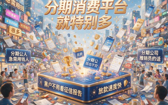 2026年黑户不查征信放款快的分期平台有哪些？实测盘点这几家秒批到账