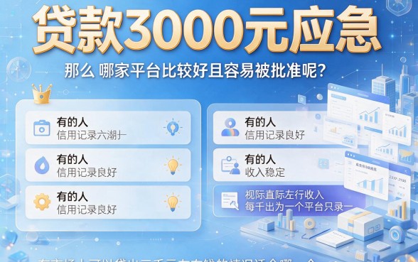 人人3000哪里贷款容易通过？2026实测这5个借款4000门槛低的APP