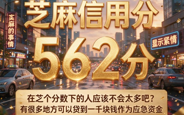 芝麻分562也能下款的口子，人人1000轻松到手！这5个借款500的平台别错过