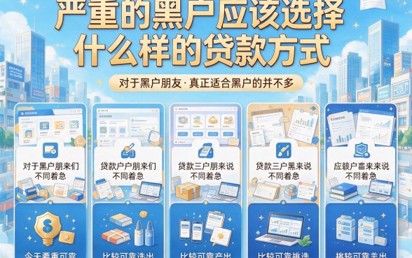 严重适合黑户什么样贷款最好通过？这些正规平台容易下款