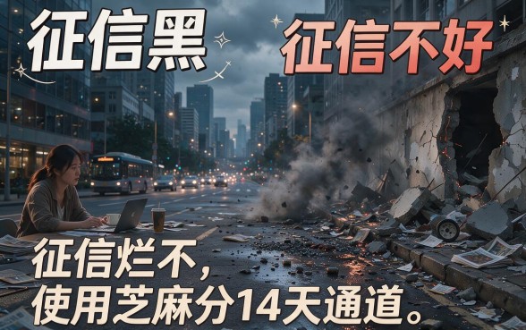 征信黑、征信烂、征信不好都不怕!这14天口子不看芝麻分,顺带整理征信差也能借7000的渠道
