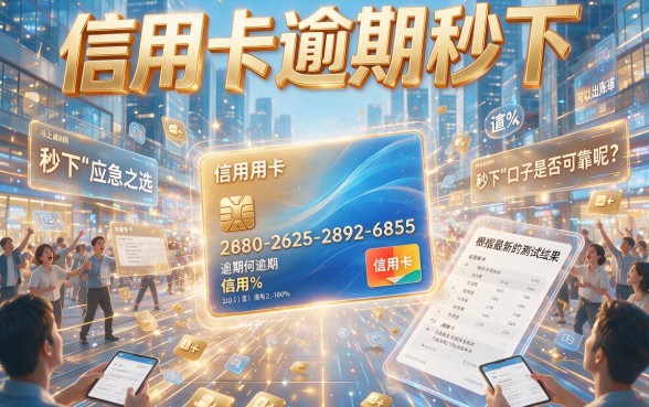 信用卡逾期秒下口子2026精选合集！黑户也能秒批的5个应急渠道