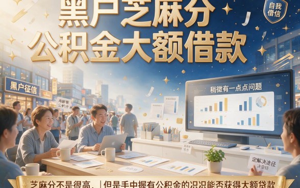适合黑户凭芝麻分+公积金秒批大额借款，2026这5个借钱口子快得离谱