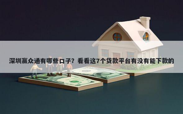深圳赢众通有哪些口子？看看这7个贷款平台有没有能下款的